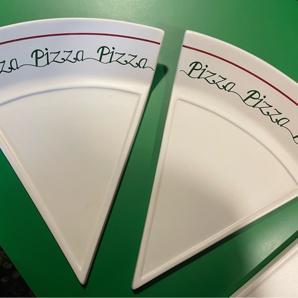 Vintage House of Lloyd Pizza by the slice Ceramic plate set of 4 - Picture 11 of 12